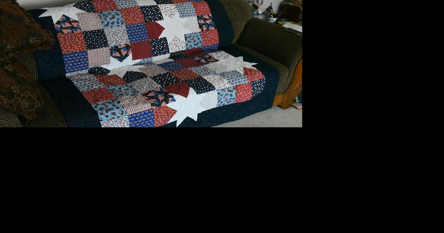 Bauman receives Quilt of Valor for military service