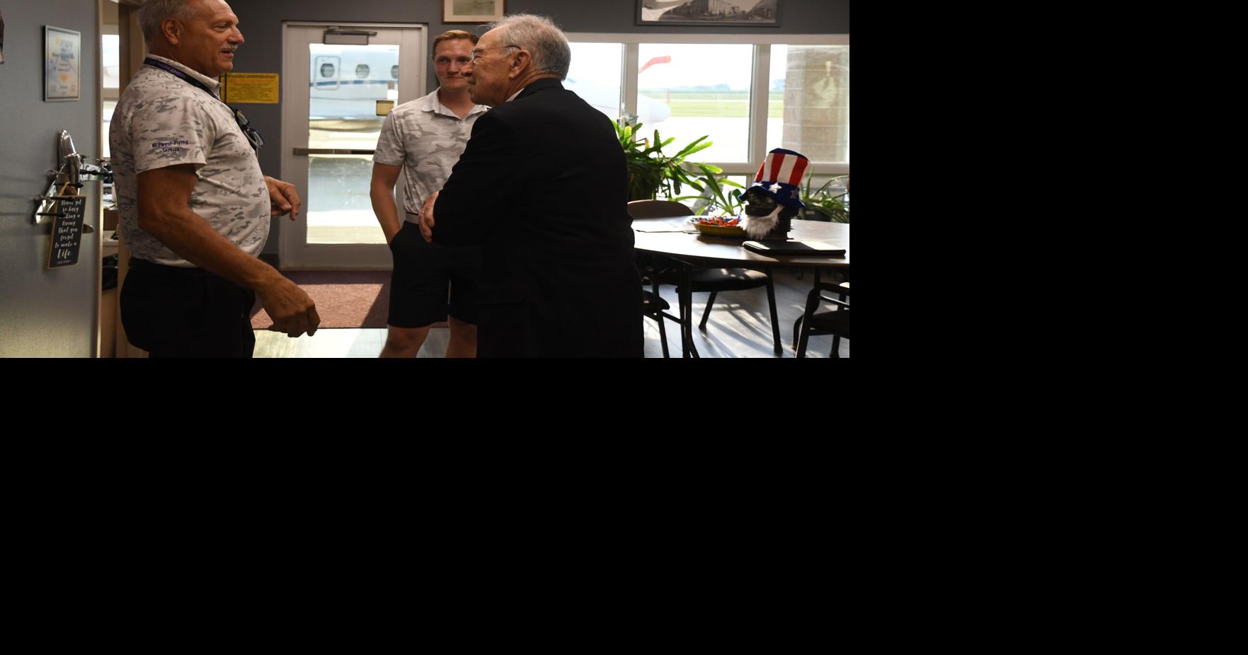Sen. Grassley gets crash course about Midwest Flying Company