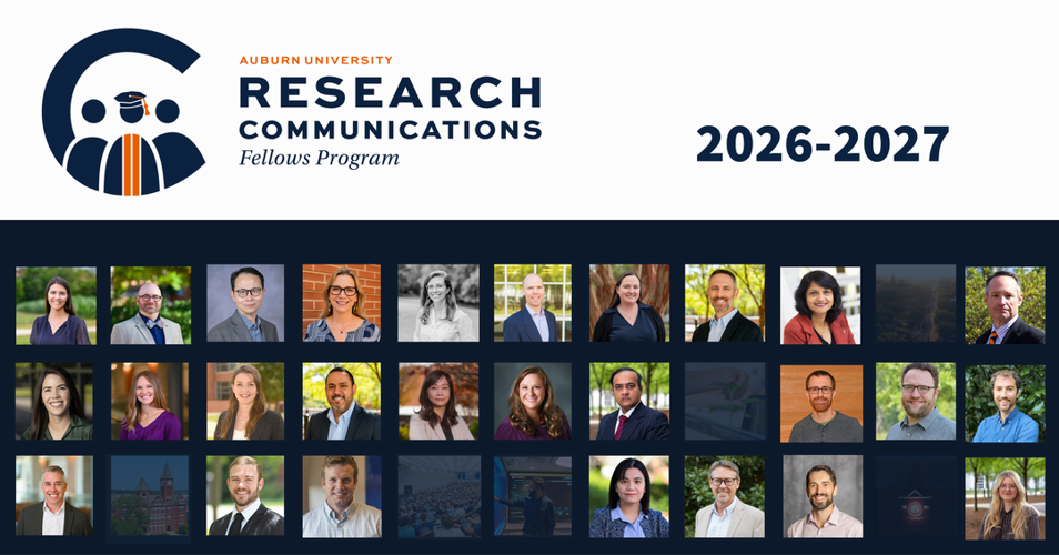 Meet Auburn's 2026-27 Research Communications Fellows