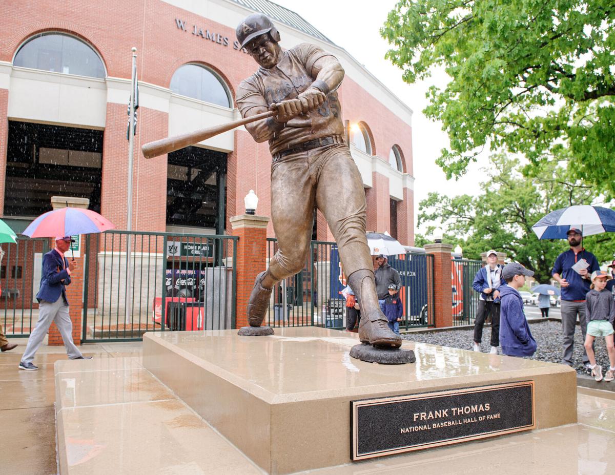 Frank Thomas honored with statue outside Plainsman Park, Sports