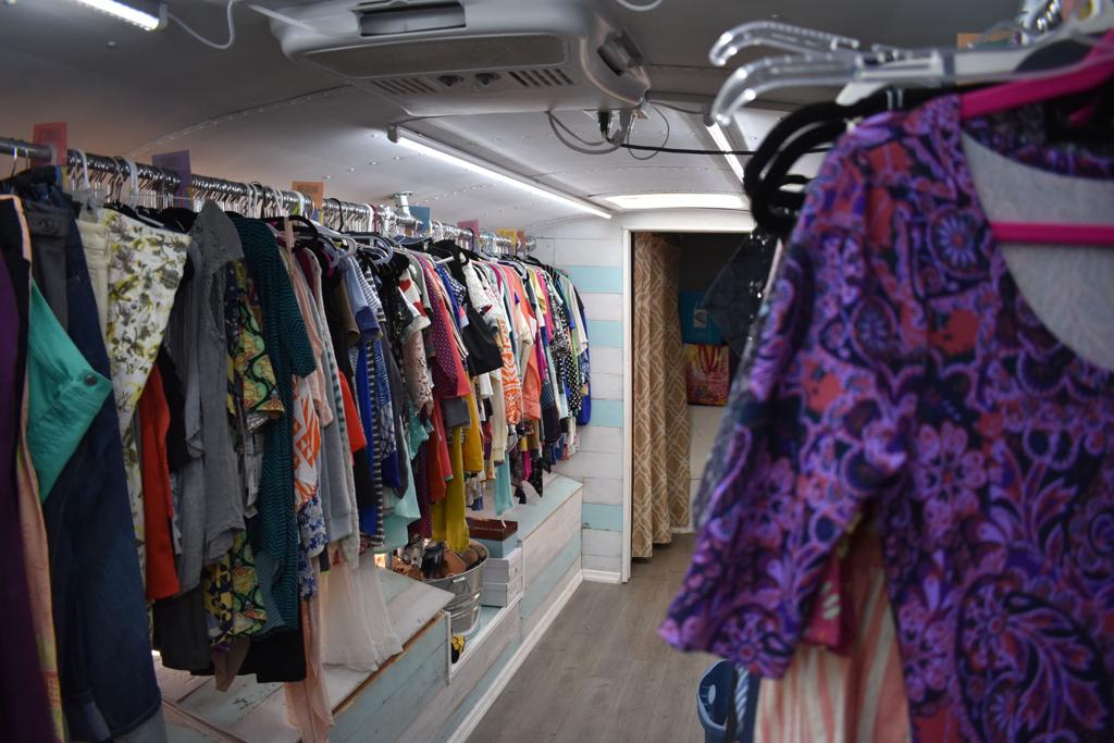 Boutique Bus Provides Donated Clothing To Tornado Survivors