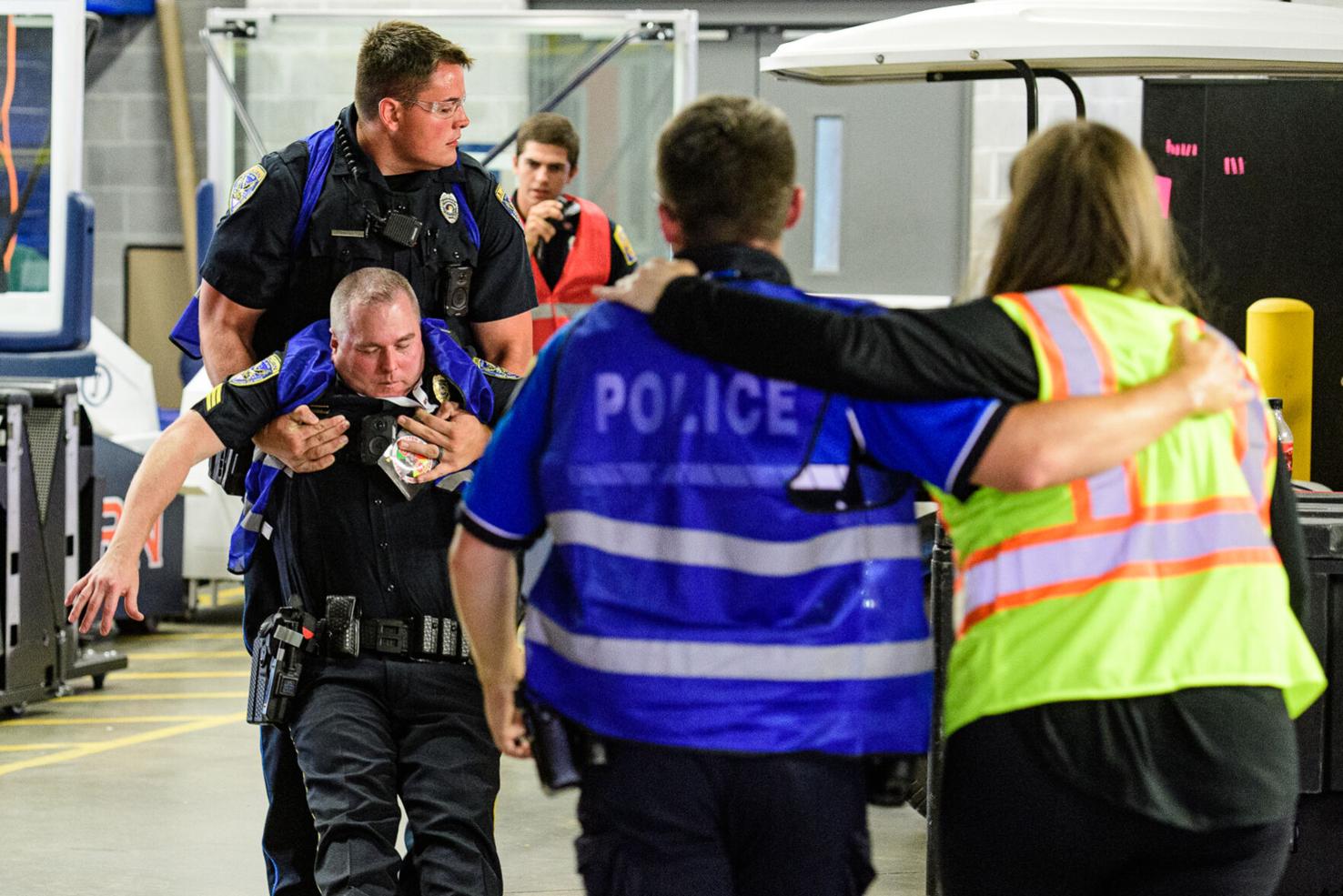 Auburn emergency services hold active shooter drill