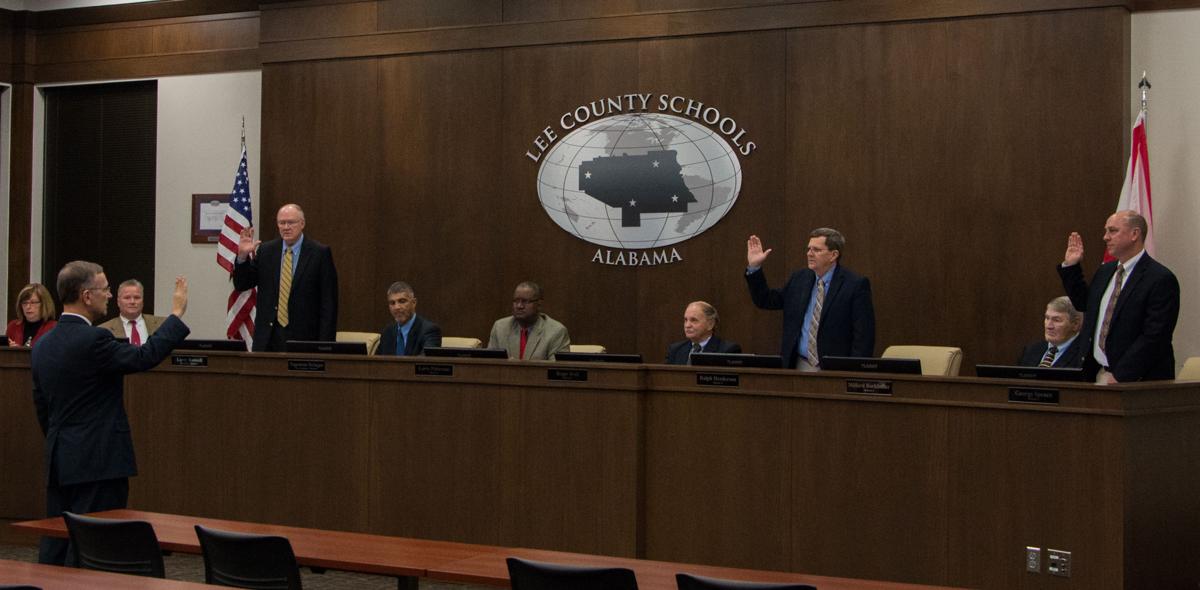 Lee County School Board members take oath of office