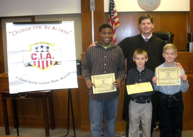 Lee County students recognized for character