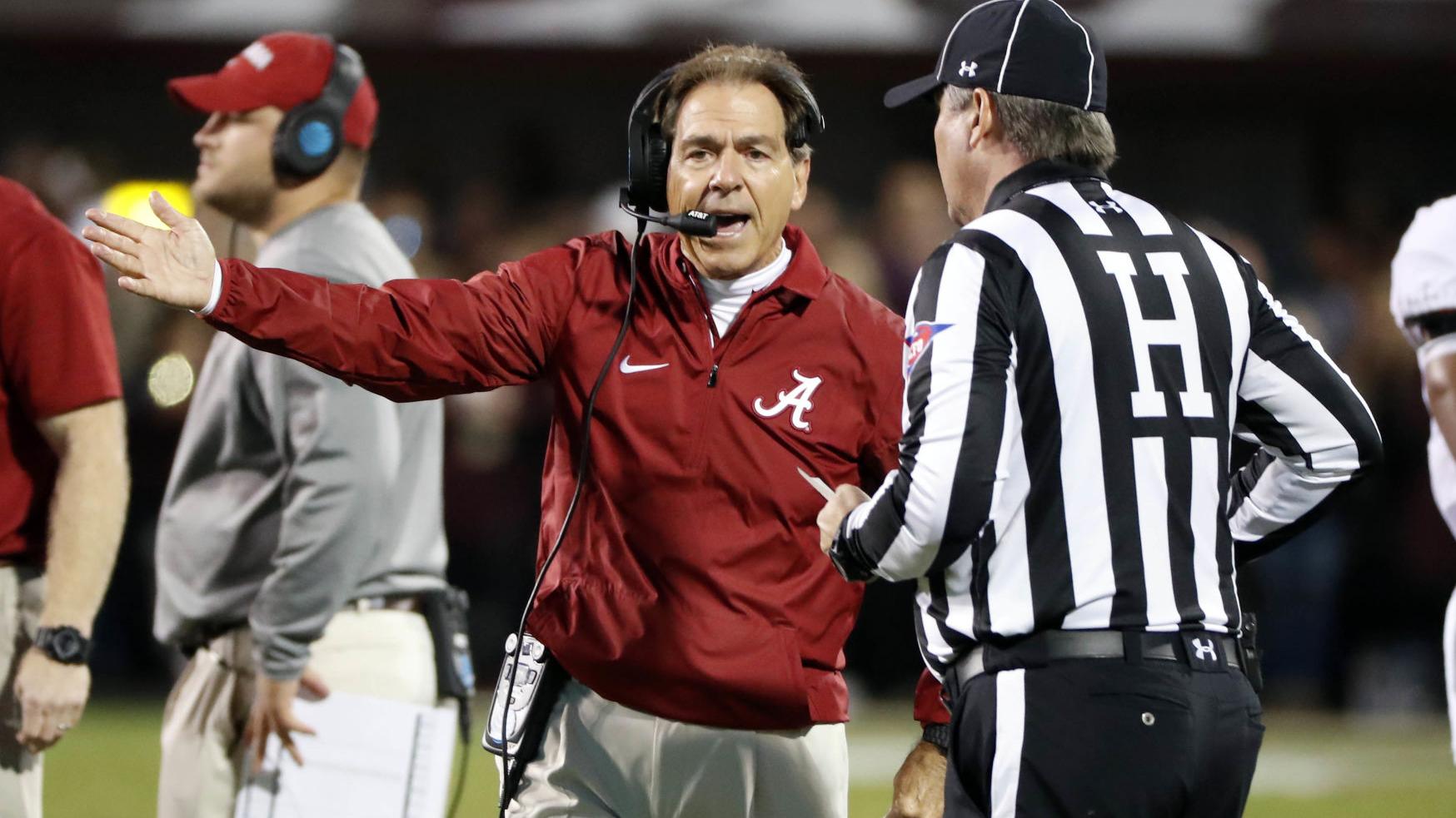 Alabama Coach Nick Saban Makes Case For College Football Playoff