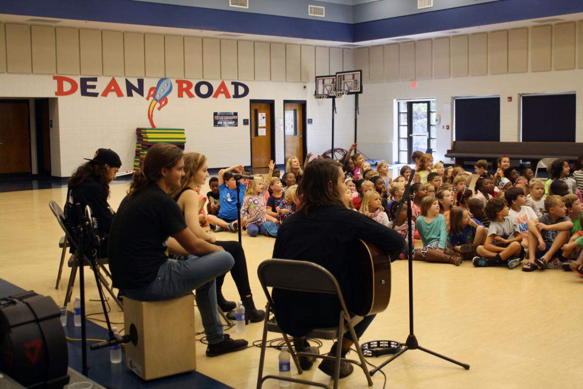 Local band Jule Vera visits Auburn's Dean Road Elementary ahead of