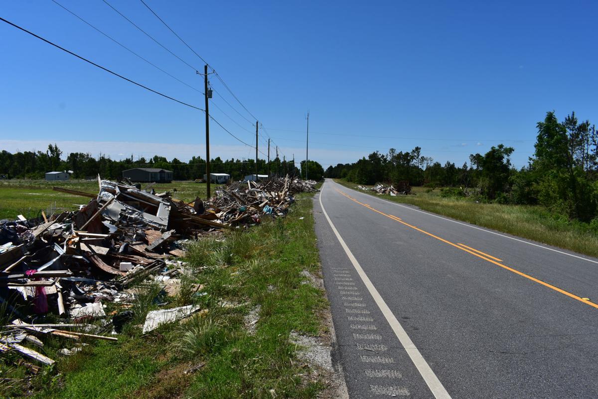 Tornado debris