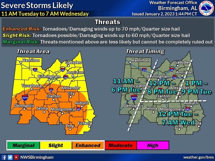 Flood watch: Severe weather expected to hit Lee County through Wednesday  morning