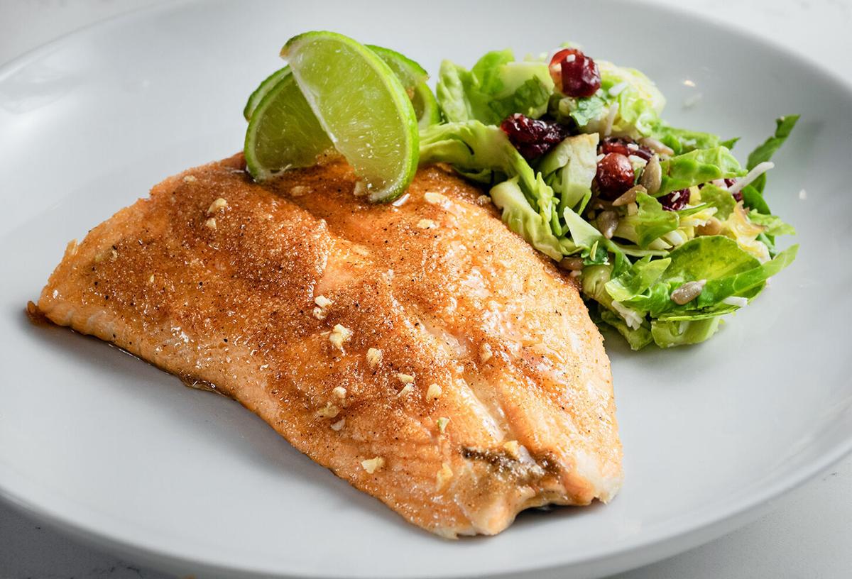 Maple glazed salmon