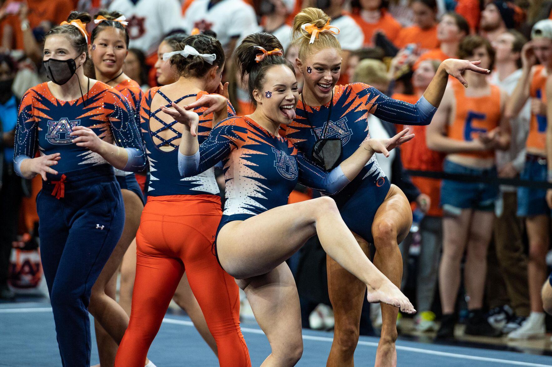 WINNING SCHOOL Auburn gymnastics defeats Alabama, hits secondbest
