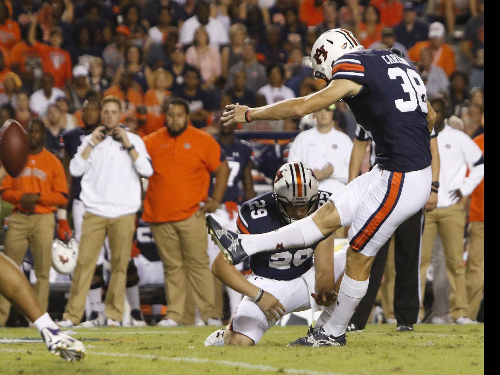 Daniel Carlson Living Up To Gus Malzahn S Best Kicker In College