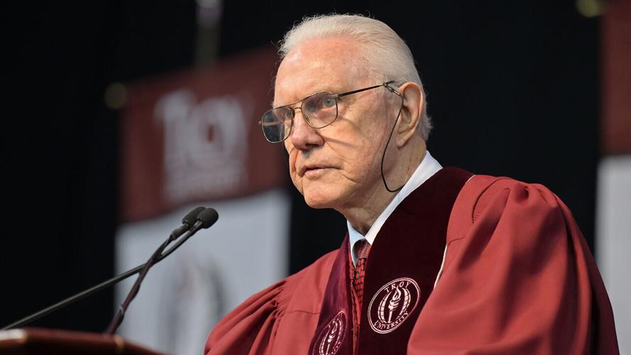 McCollough encourages graduates to always seek to exceed expectations