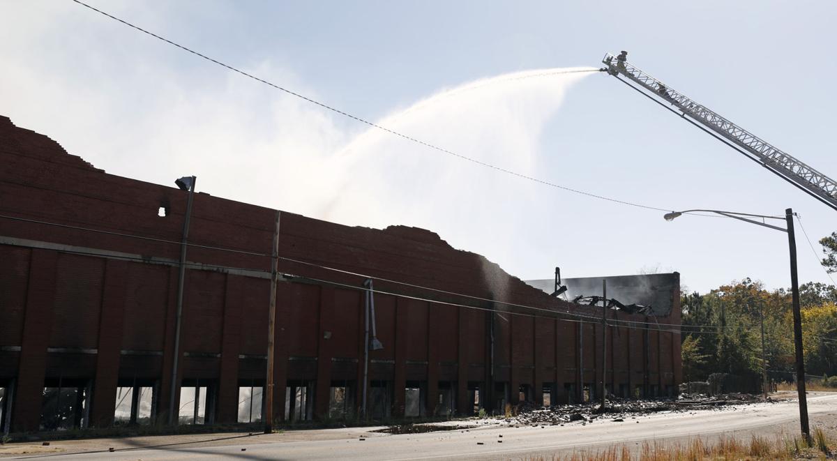 Massive fire ignites in abandoned textile mill on Opelika's First