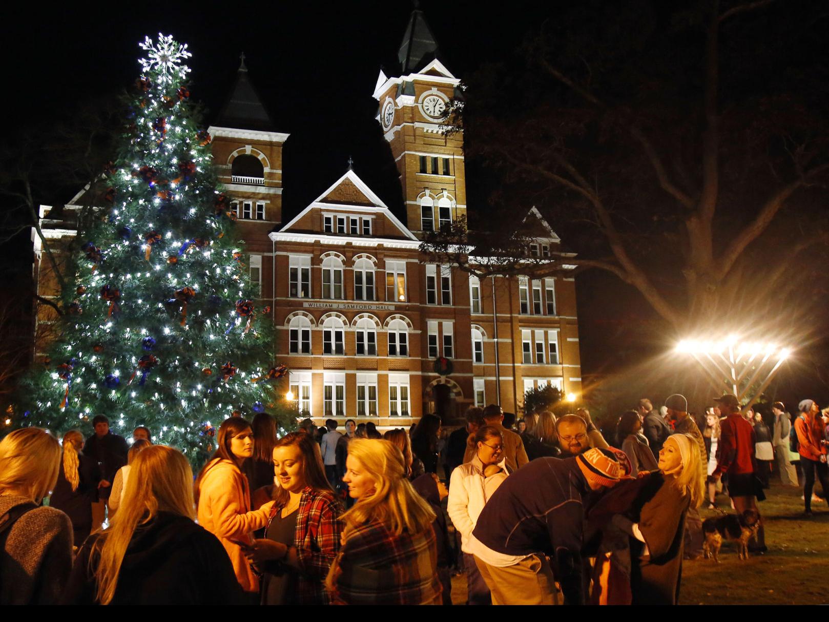 Hundreds Gather For Auburn University Tree Menorah Lighting