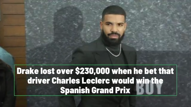 Drake loses $230K on F1 driver Charles Leclerc crypto bet