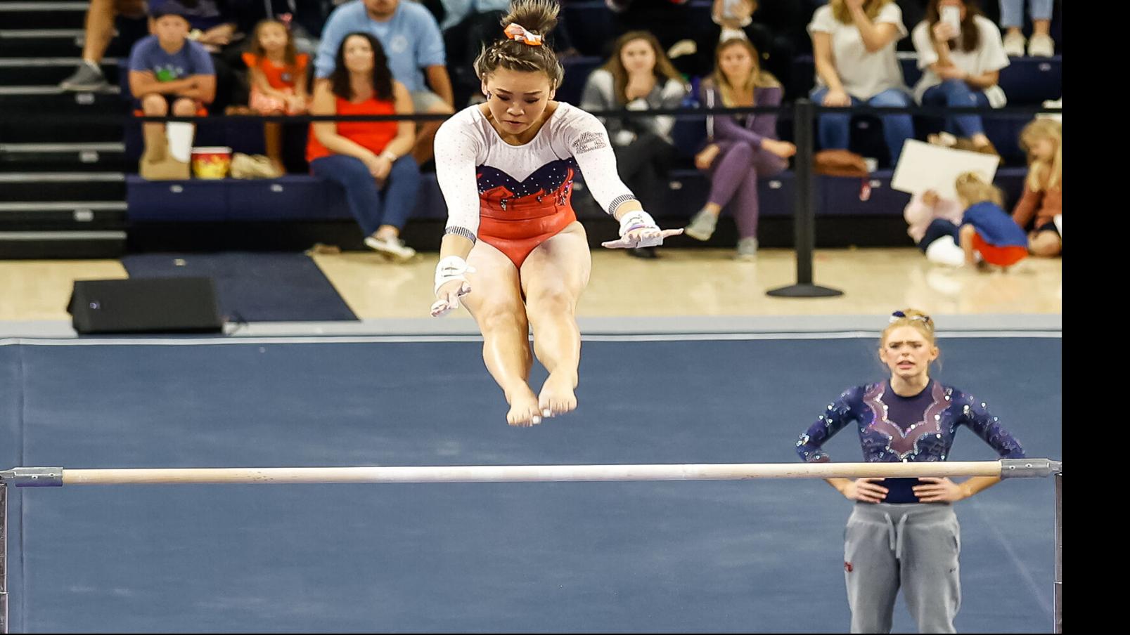 Auburn gymnast Suni Lee overcomes early misstep to make most ...