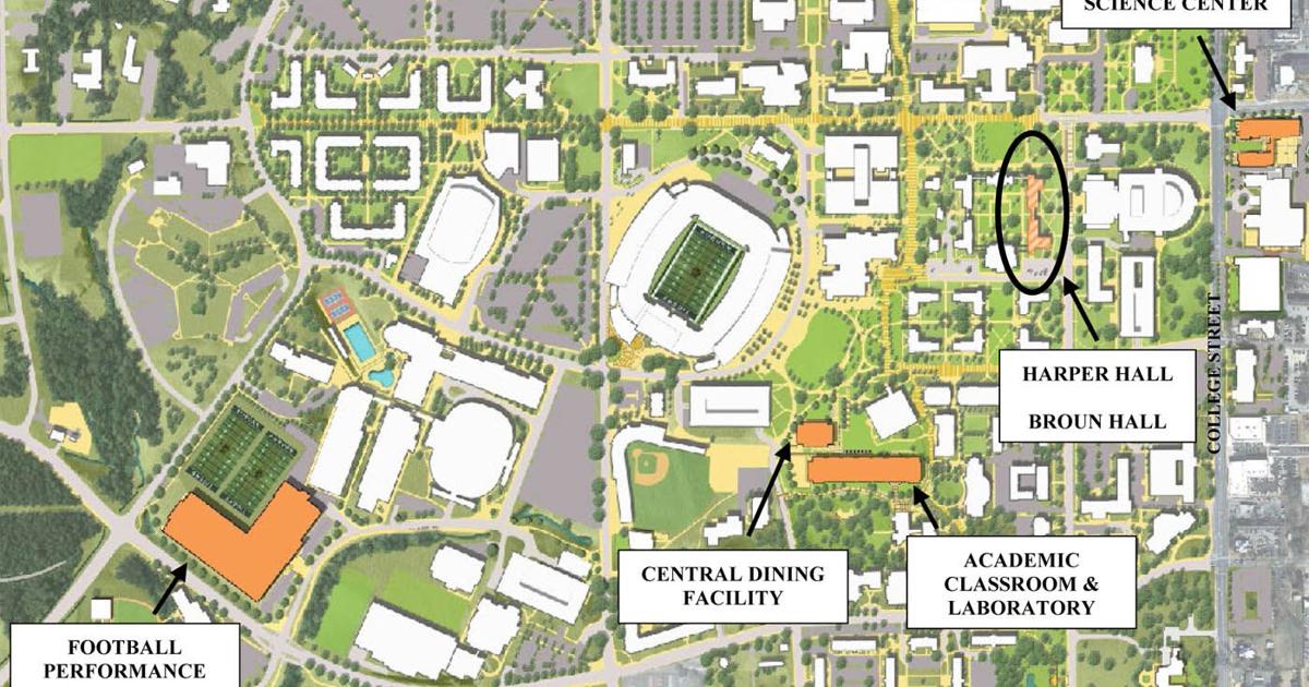 Auber Map Auburn University Campus Map