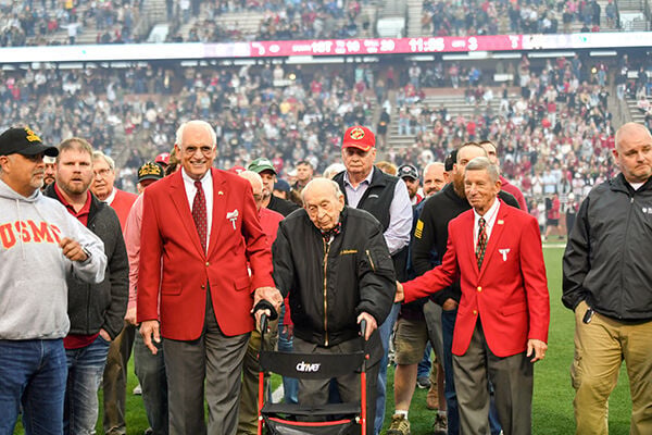 Troy University mourns the loss of trustee, oldest living Marine Roy Drinkard