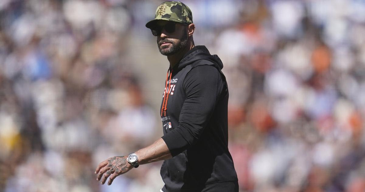 Giants manager Gabe Kapler refusing to take field for anthem in protest