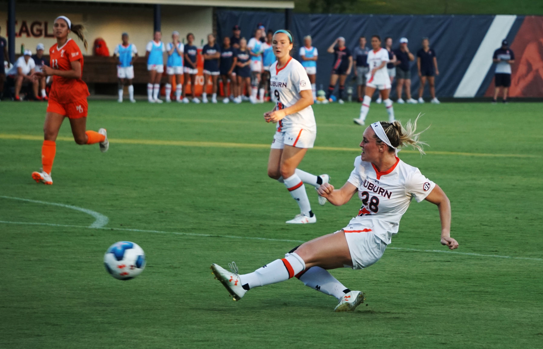 Auburn soccer tops Mercer 3 0 to complete perfect preseason