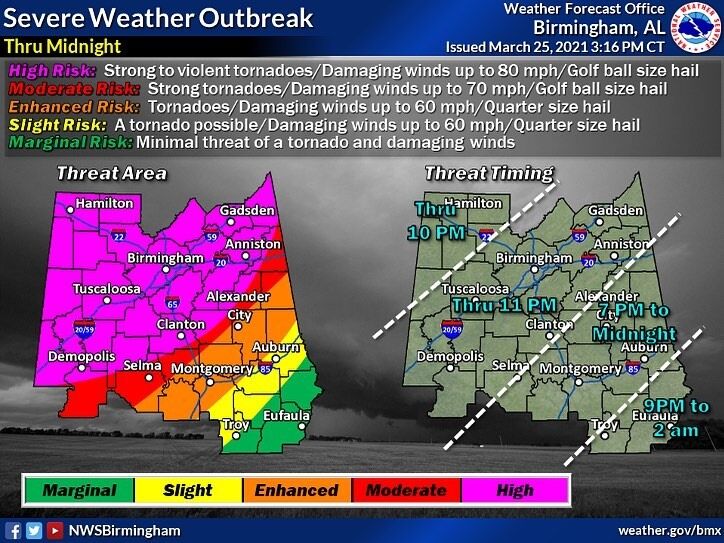 Severe weather update Area tornado safer locations open Lee