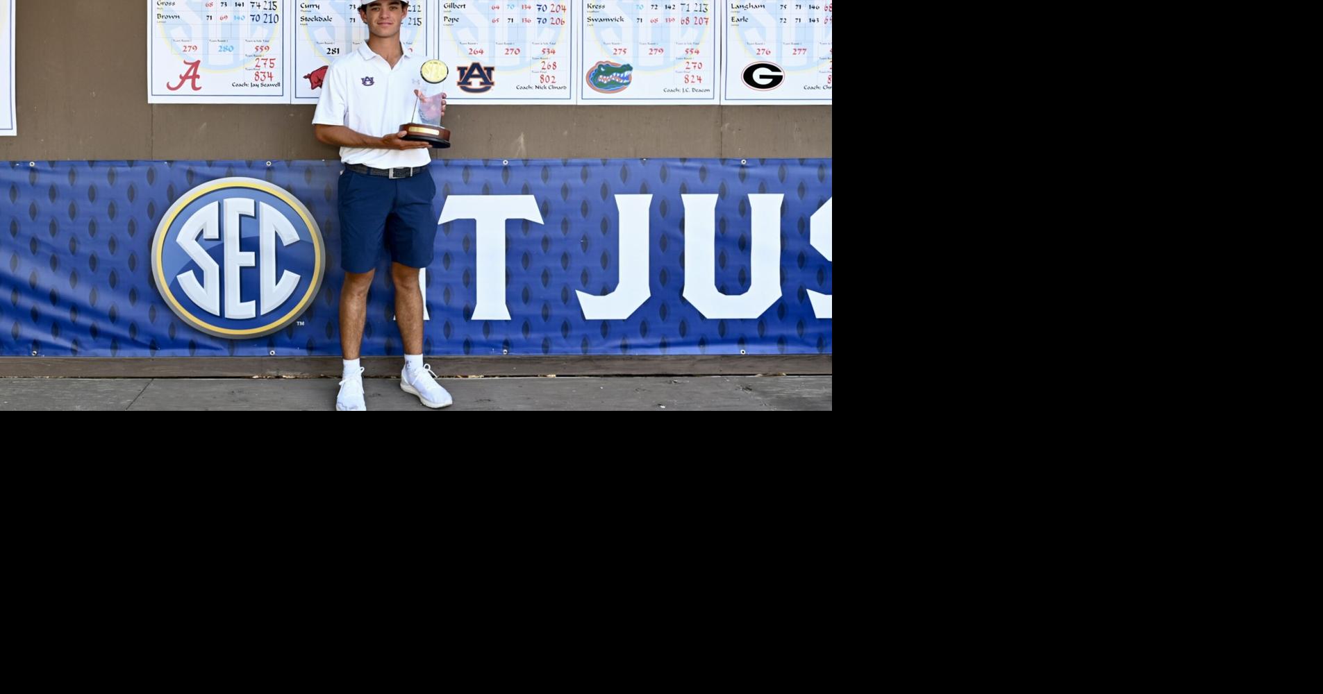 Auburn golf Jackson Koivun wins SEC individual championship