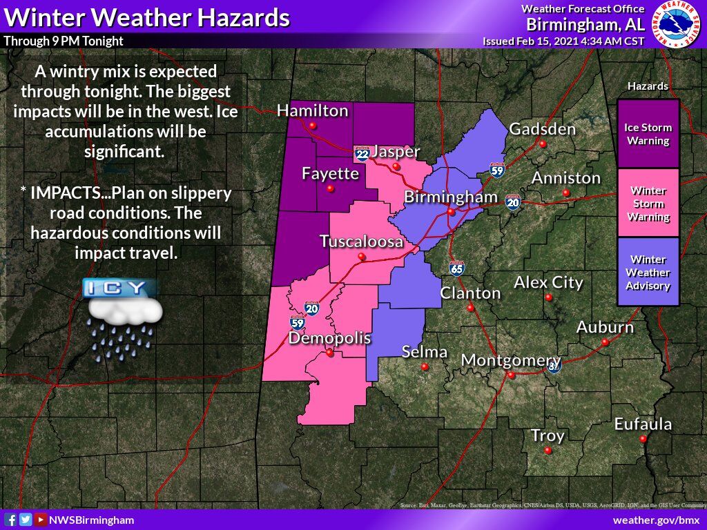 Lee County roadways may be impacted by winter weather conditions