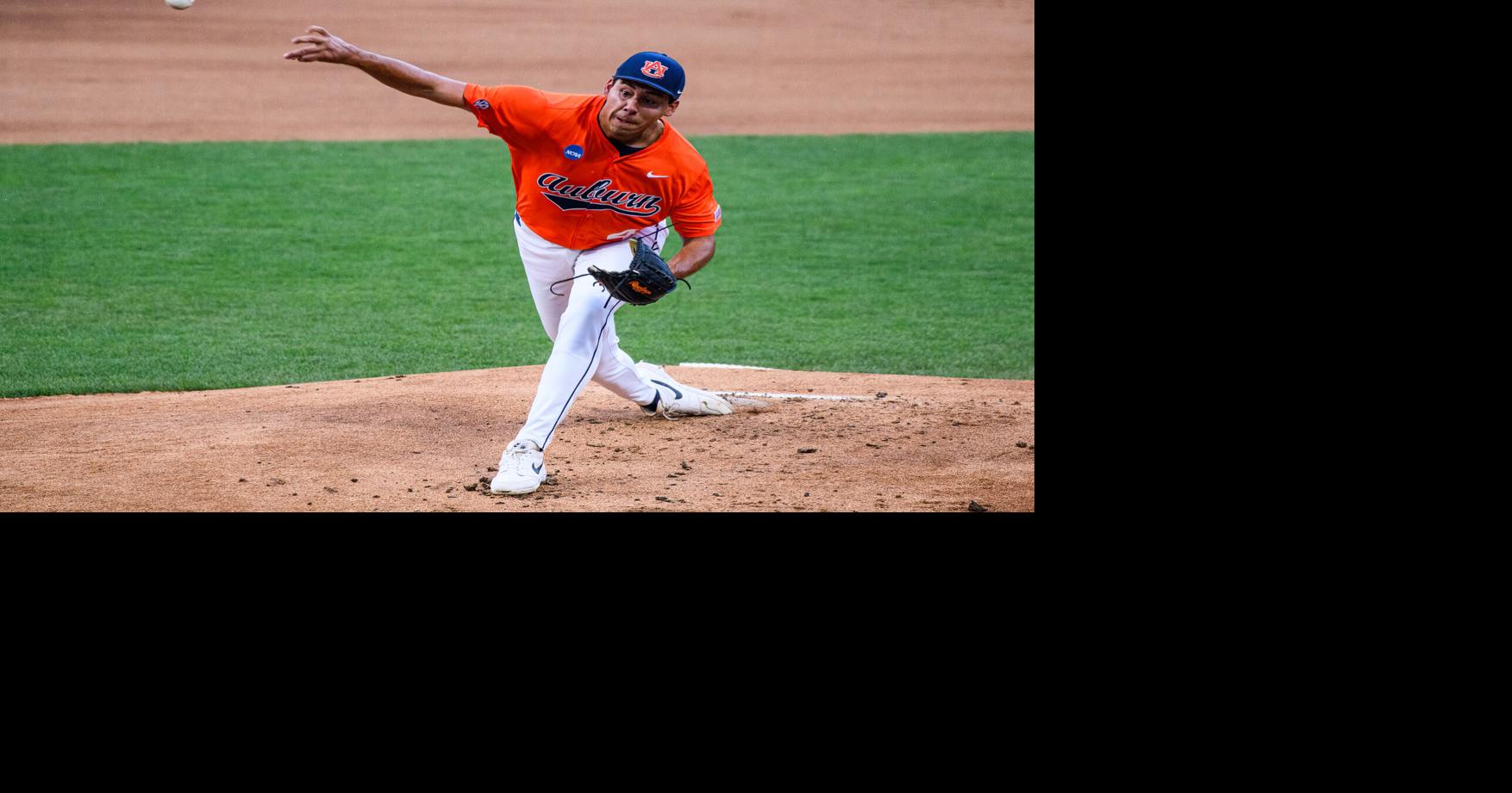 Who is Auburn baseball's starting pitcher vs. Ole Miss for game two of Super Regional?