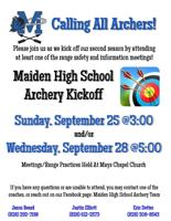 Maiden High School Archery Kickoff