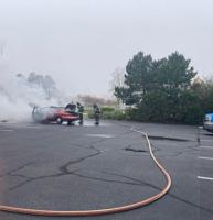 Ocean City Fire Department extinguishes car fire