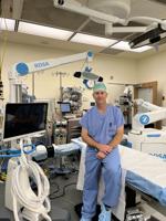 ROSA robot conducts surgery