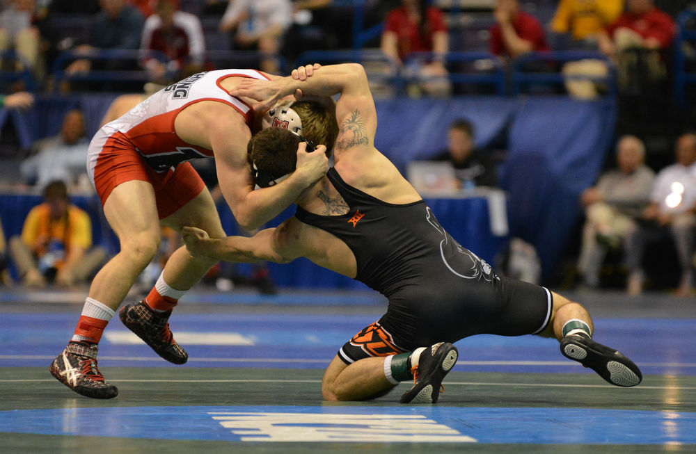 Round 1 of NCAA Wrestling Tournament brought 7 wins and 2 losses