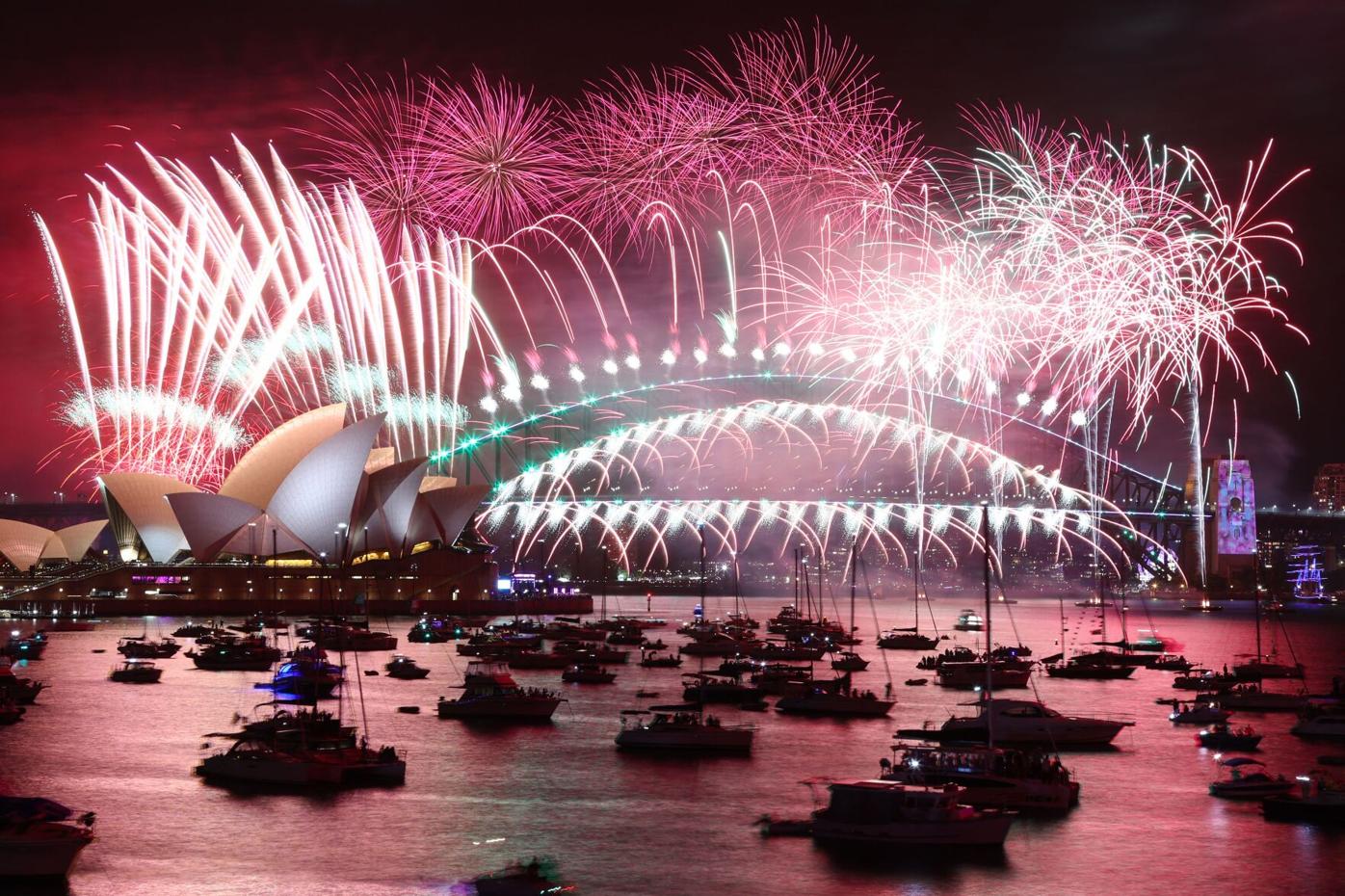 Fireworks light up sky on Chinese New Year's Eve[1]