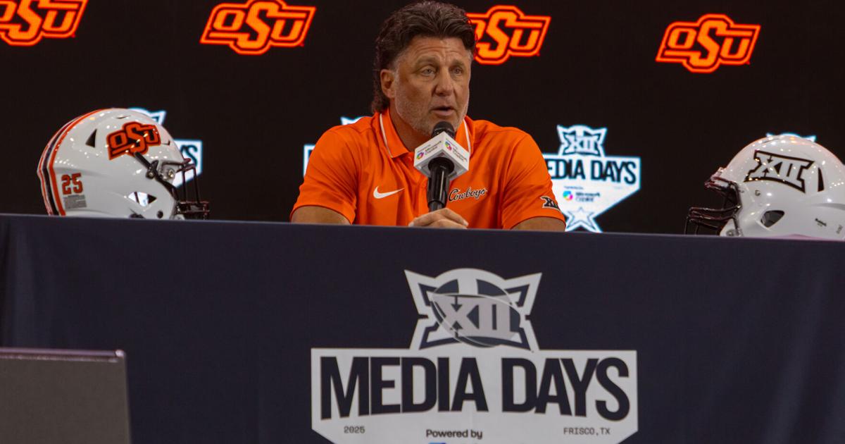 Mike Gundy talks starters, talent at Big 12 Media Days