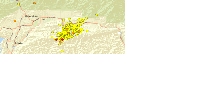 Aftershocks in area off Maricopa Hwy. and W. Camille Dr. Aug. 23 - Vimarsana News
