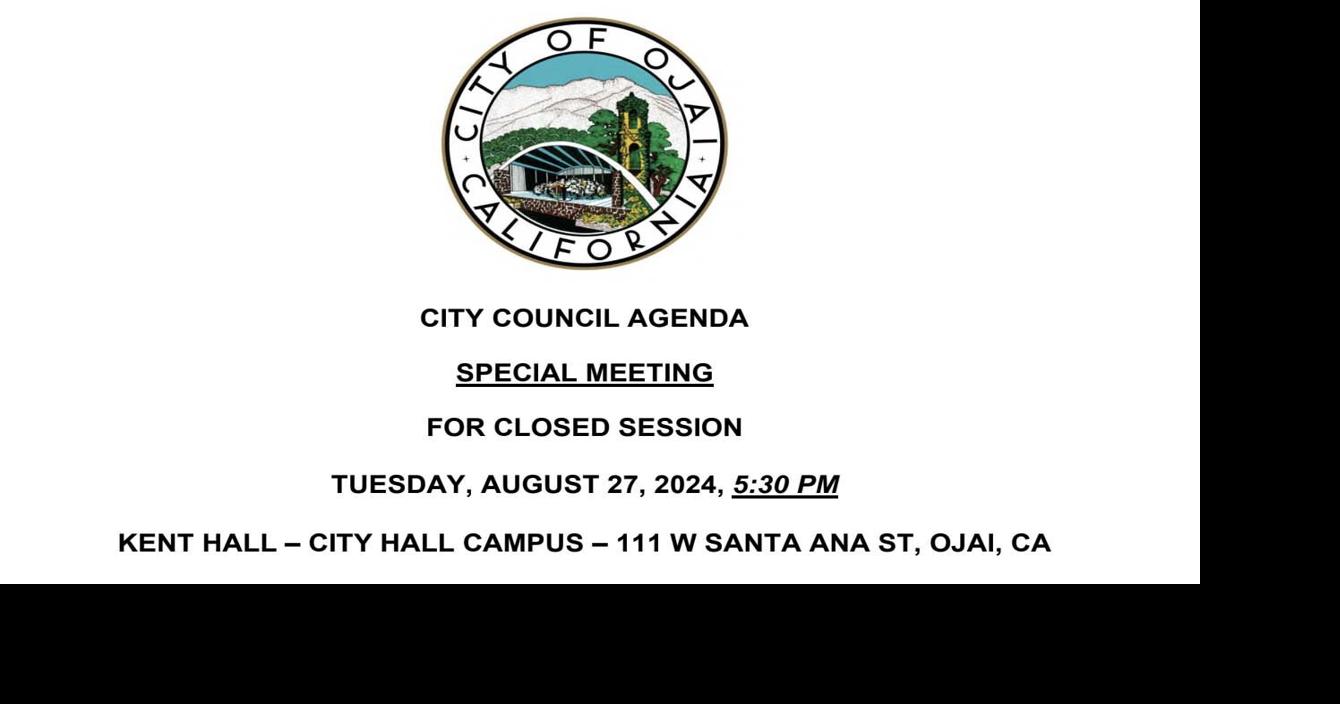 City Council closed session set for Tuesday, Aug. 27 to discuss ...