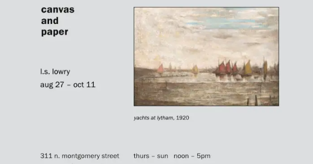 canvas and paper exhibit – L.S. Lowry