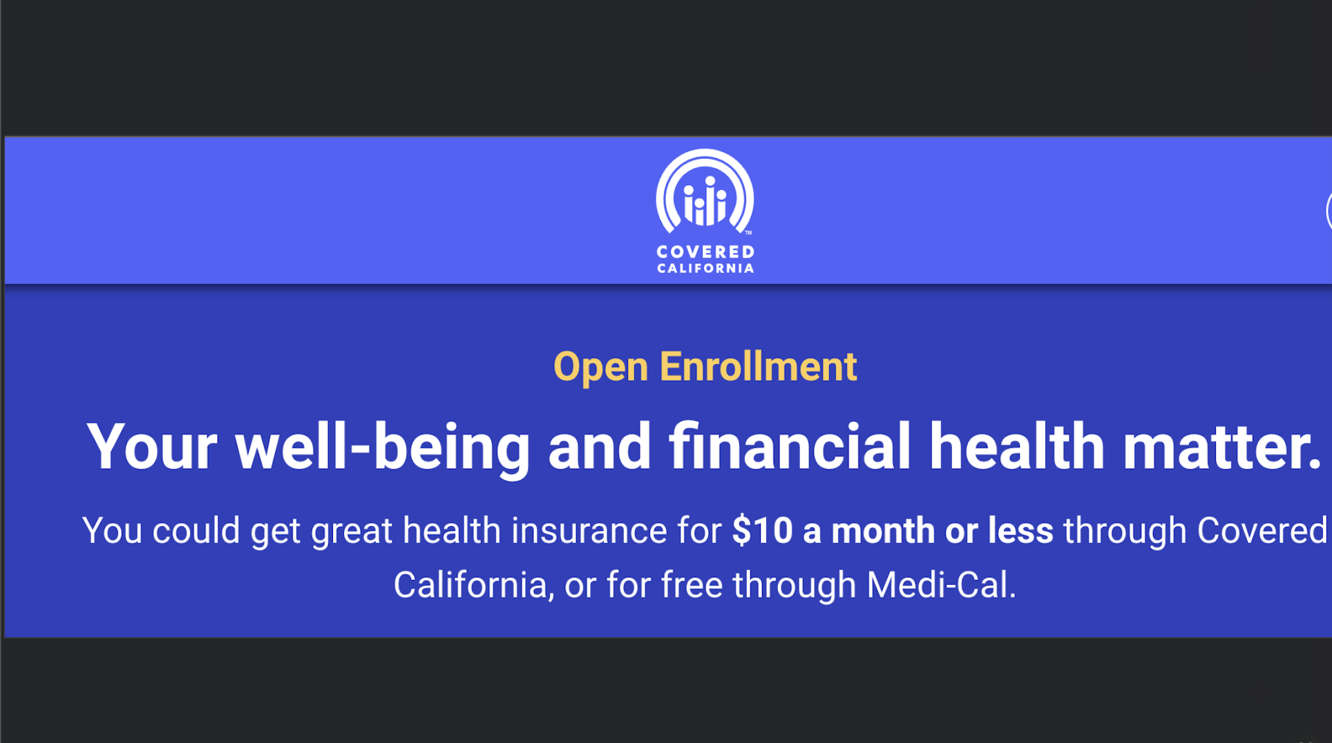 California’s Health Insurance Marketplace Open Enrollment Open Now ...