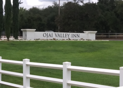 Ojai Valley Inn sign Sept 2022