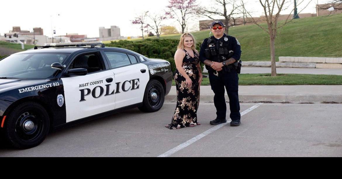 Manhattan cop stands in for Olathe officer in daughter's prom photos