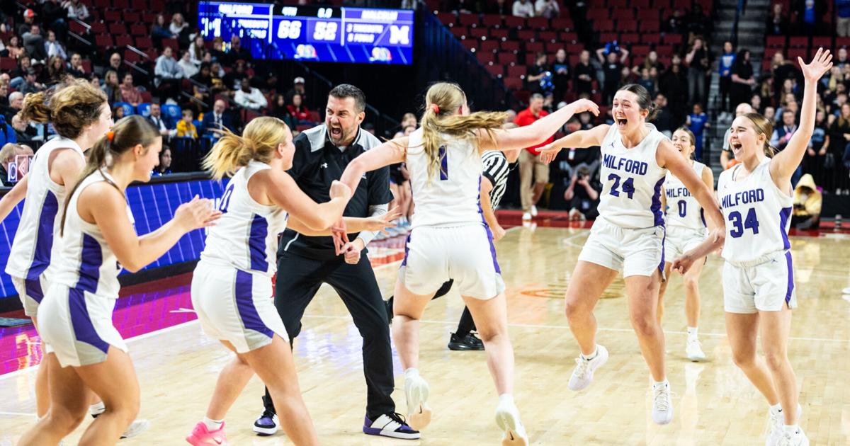 Milford basketball takes first C-1 title, not long after volleyball on ...