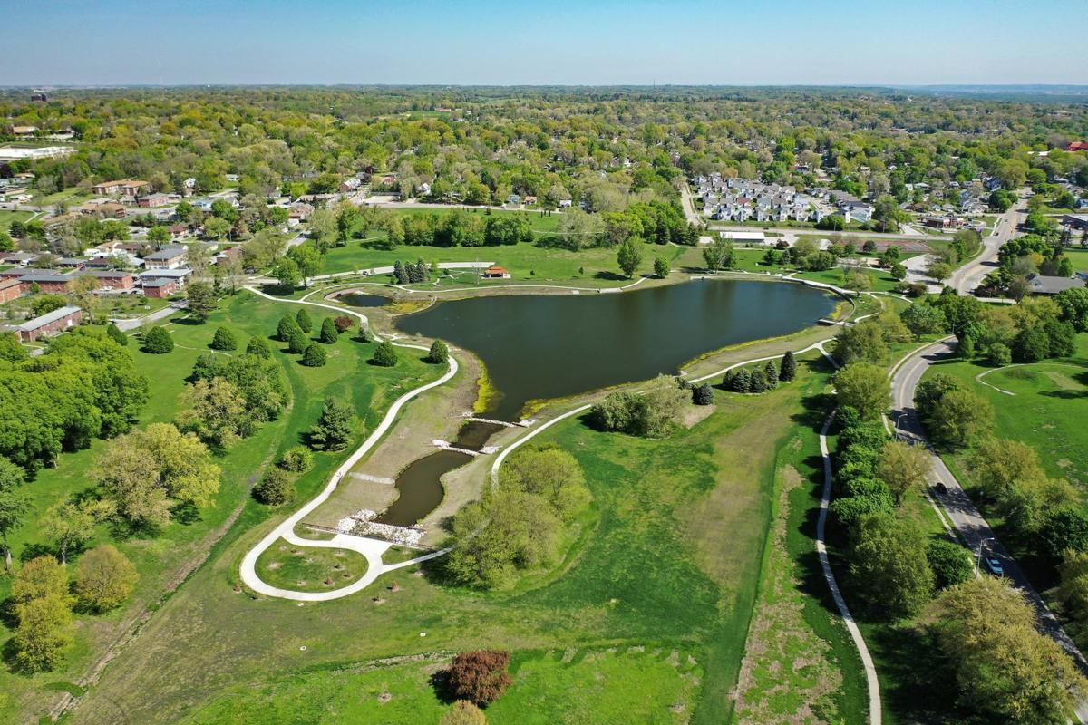 City officials help celebrate completion of Fontenelle Park lagoon's