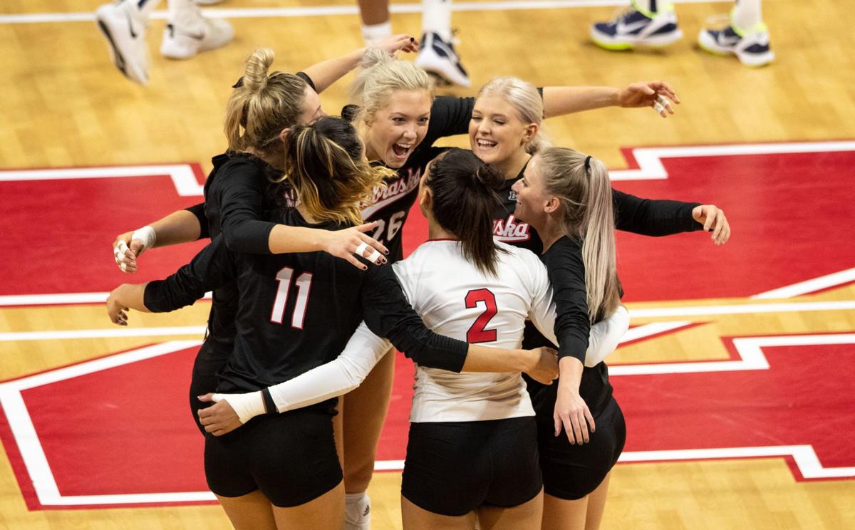 No. 8 Nebraska volleyball defeats No. 7 Penn State in five sets