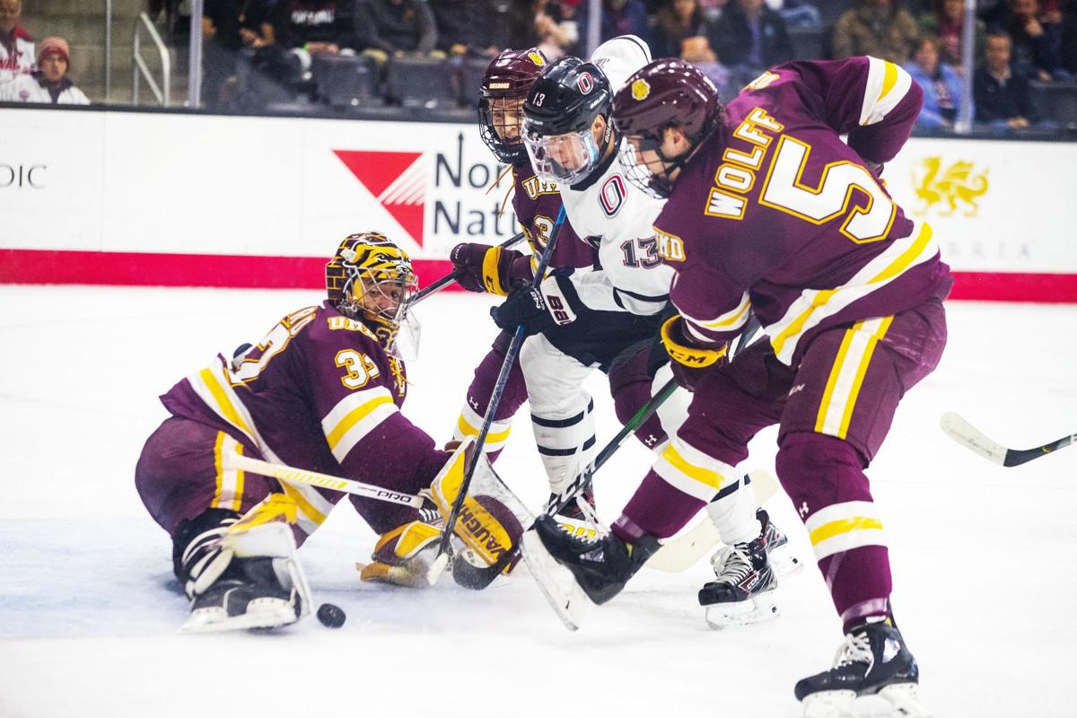 Twotime defending national champion MinnesotaDuluth takes down UNO hockey