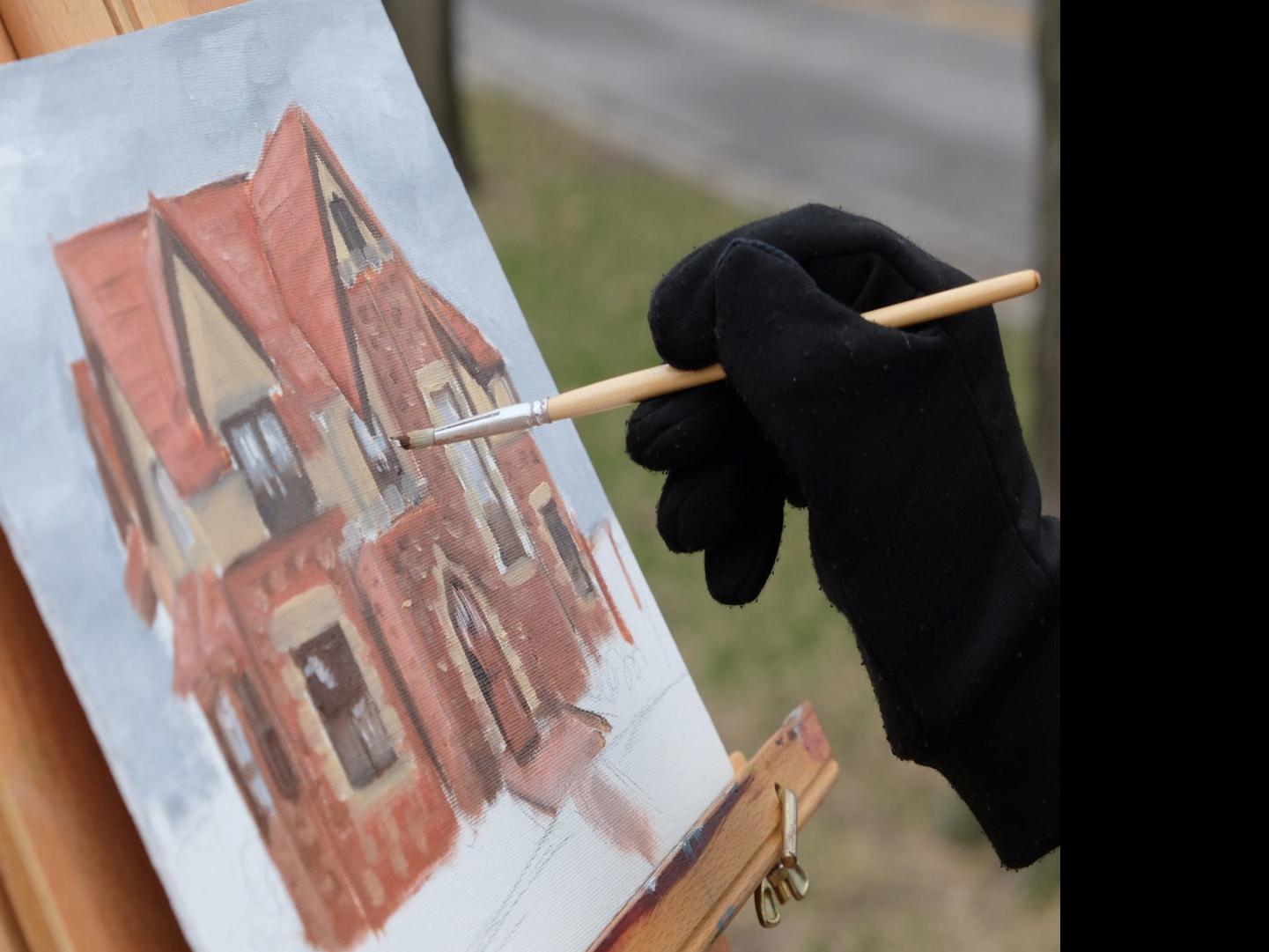 Stuck At Home Creighton Art Student Uses Neighborhood As Studio