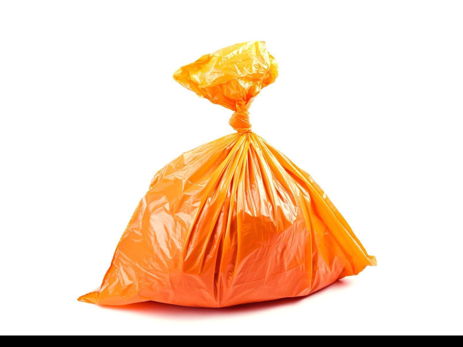 Orange Hefty Energy Bags piling up in Boise instead of being