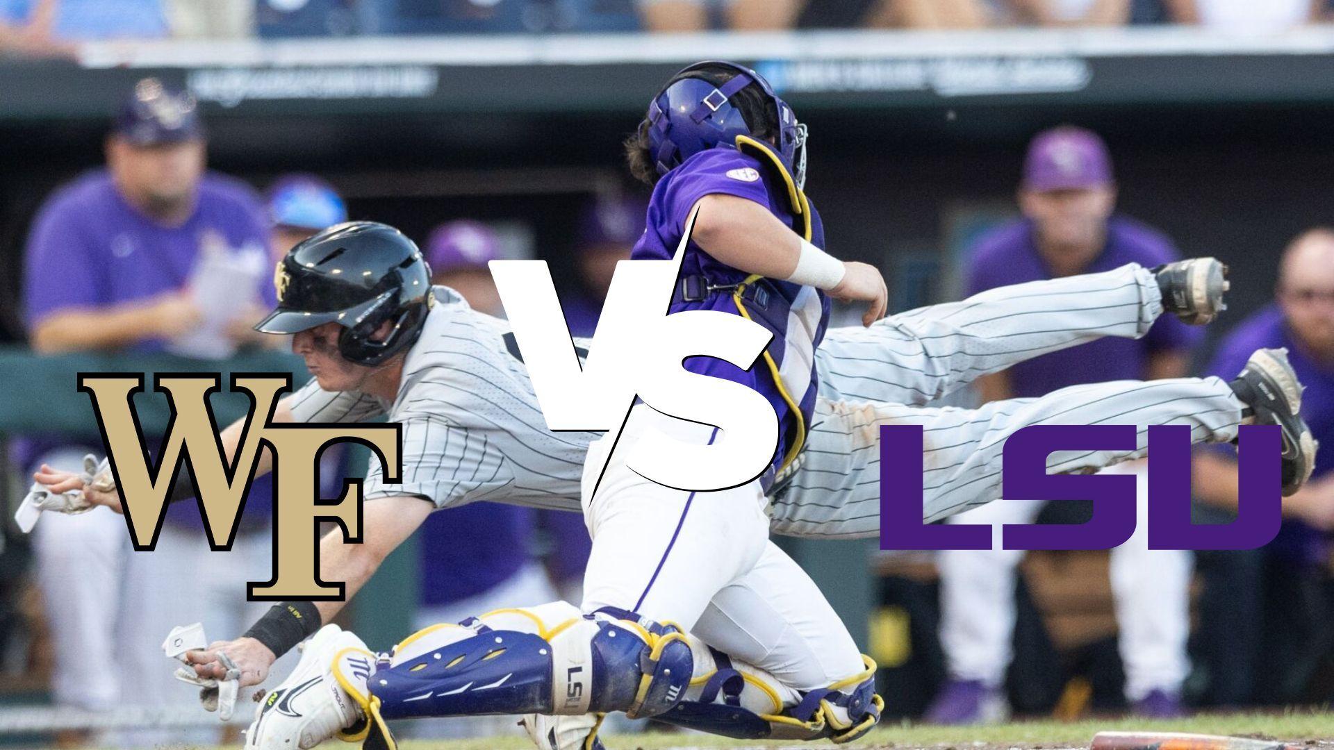 LSU's Tommy White hits walk-off home run in 11th inning to down Wake Forest  in CWS classic