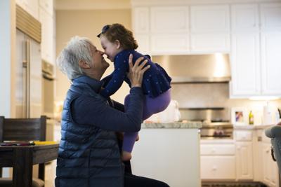 Grandmother and grandaughter