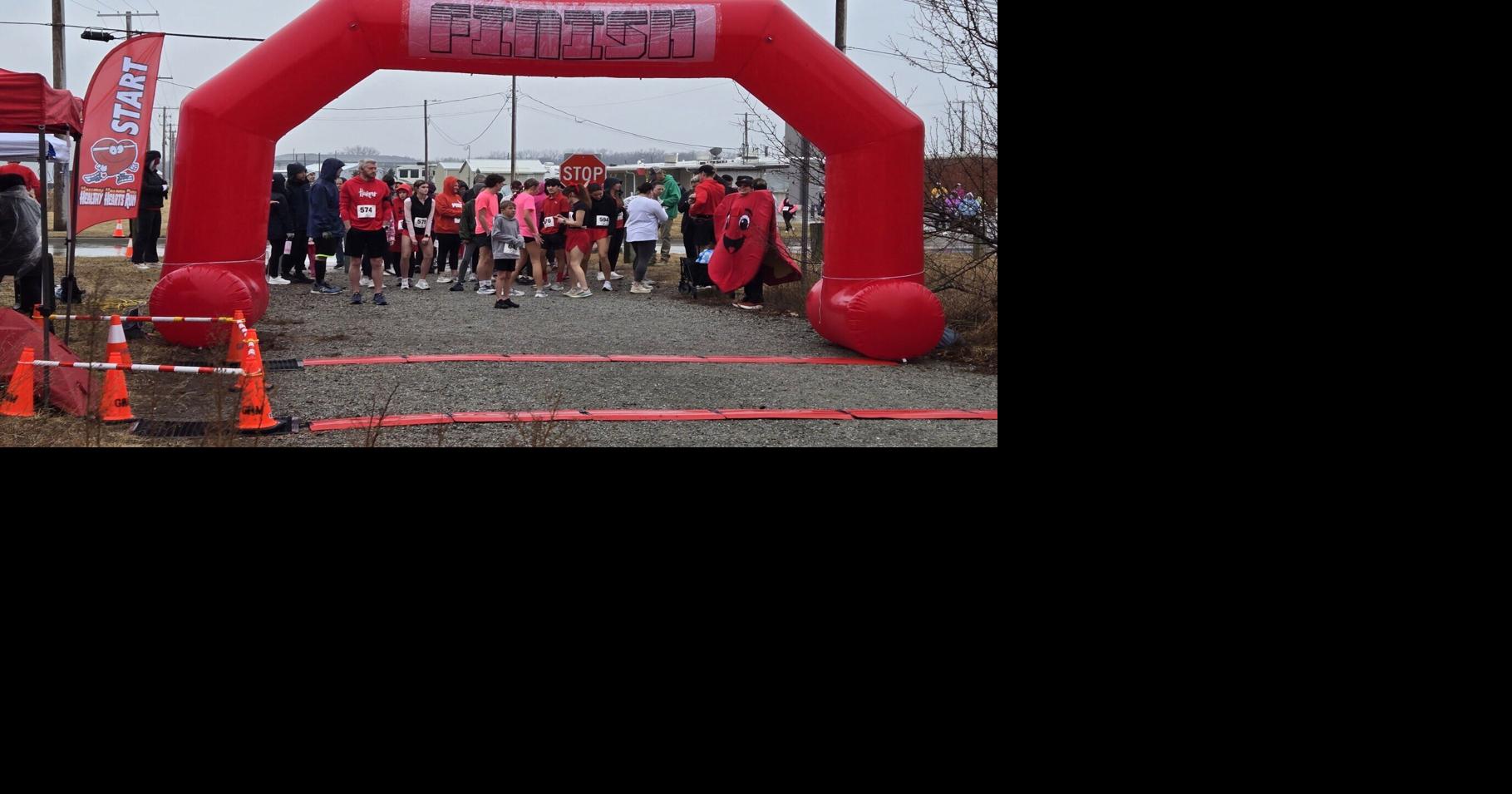 Rain can't dampen runners' enthusiasm at Healthy Hearts Run