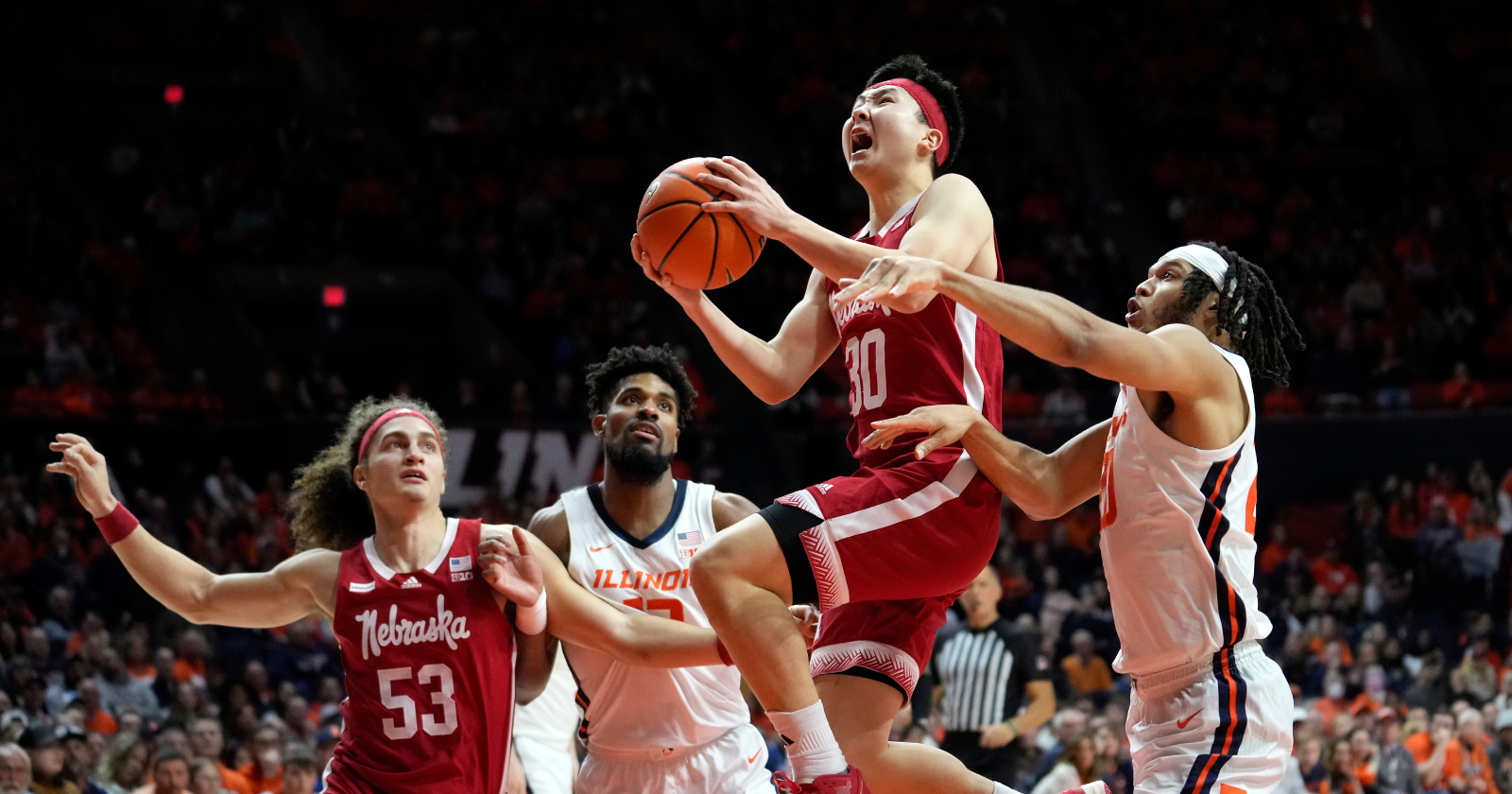 Nebraska erases double-digit deficit, but comes up short in overtime loss to No. 14 Illinois